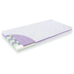Kindermatratze TRÄUMELAND "Butterfly", Baby, Gr. 1 (0 kg - 65 kg), 11cm, Polyester Bezug, Material oben: Kunstfaser-Lyocell (Tencel) Material unten: Kunstfaser-Lyocell (Tencel), B/L: 70cm x 140cm,, weiß, Bezug: 62% Polyester, 38% Lyocell (TENCEL), Matratzen