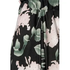 Buffalo Sommerrock Damen Blumenprint Schwarz/Rosa 34