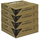 Qult Teelicht Nightlights (4-tlg), Teelichter in Kunststoffhülle und Premiumqualität weiß