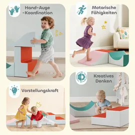 aiyaplay Schaumstoff Bausteine Kinder 3 Stück Riesenbausteine Hellgrau