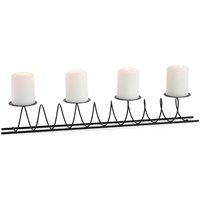 RIFFELMACHER & WEINBERGER Adventsleuchter »Spirale, Weihnachtsdeko«, (1 St.), Kerzenhalter im besonderen Design, aus Metall, 4-flammig, schwarz