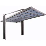 Ximax Carport Miro Typ 60 Sonderhöhe  578,7 x 242,7 cm 75 kg/qm Edelstahl-Look