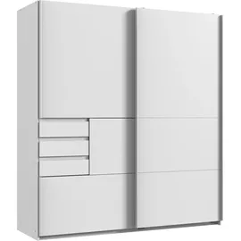 möbel-direkt.de Schwebetürenschrank Bamberg 180 x 198 x 65 cm Weiß