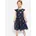 Chiffonkleid BONPRIX Mädchen Gr 110 N-Gr blau dunkelblau Obermaterial Polyester Futter Polyester regular fit Flügelärmel Kleider Chiffonkleid für eleganten Auftritt Kurzarm-Design aus Polyester Regular Fit