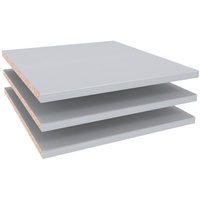 WIEMANN Einlegeboden, 3er Set 47,5 cm breit in silber-grau für Kleiderschrank