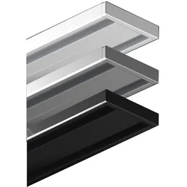 GARDUNA 300cm | weiss | Gardinenschiene Vorhangschiene| Aluminium | 1- oder 2-läufig