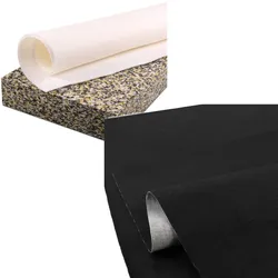 Set: Sitzbank Schaumstoff M 66x34x8cm + Sitzbank Leder antirutsch in schwarz