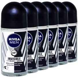 NIVEA Black & White Invisible Clear Roll-On 50 ml