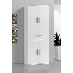 Mehrzweckschrank PROCONTOUR "Schrank Clara BESTSELLER", weiß, T:34cm, Schränke, Höhe 167cm mit variabel verstellbaren Einlegeböden