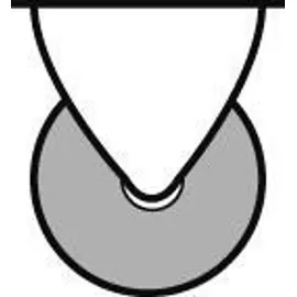 BS Rollen Kastenrolle o.Feststeller, Rad, Durchmesser 40mm E50, mit Platte Kunststoff