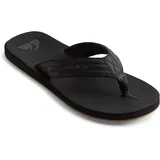 QUIKSILVER Carver Nubuck - Sandals For Mens Zehentrenner, Schwarz Solid Black Sbkm, 46