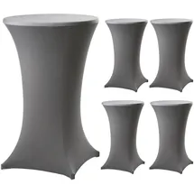 Trutzholm 5x Stehtischhusse Stretch 70 cm anthrazit Tischdecke Husse Bistrotisch