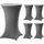 Trutzholm 5x Stehtischhusse Stretch 70 cm anthrazit Tischdecke Husse Bistrotisch