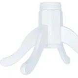 vidaXL Esstisch Weiß 106 cm Massivholz Gummibaum