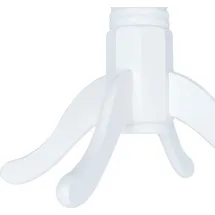 vidaXL Esstisch Weiß 106 cm Massivholz Gummibaum