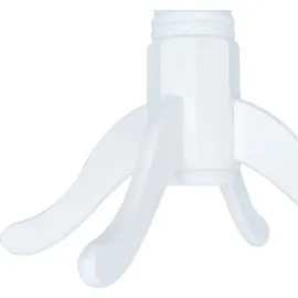 vidaXL Esstisch Weiß 106 cm Massivholz Gummibaum