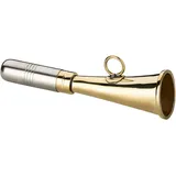 Signalhorn Jagdhorn Rufhorn Nebelhorn 12cm 16cm 22cm 25cm 31cm Jagd Boot aus Messing, poliert, Golden (12 cm)