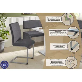 OTTO home Charissa Holzwerkstoff/Grau