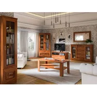 99rooms Tadesko Vitrine II Hundertjährige Eiche mit LED-Beleuchtung