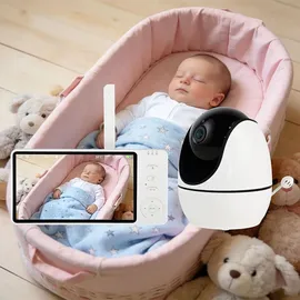 ideoon HD Überwachungskamera mit Monitor Schwarz