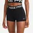 Nike Pro 3 Inch Tights Shorts Damen 010 black/white L
