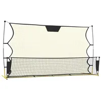 VidaXL Fußball-Rebounder Schwarz und Gelb 183x85x120 cm Polyester