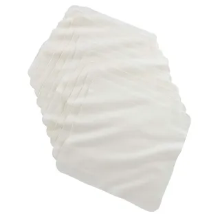 Bio Moltontücher 100% Bio-Baumwolle (kbA) GOTS zertifiziert, Natur, 40 x 40 cm, 10er Set