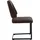 K+W Komfort & Wohnen Freischwinger K+W KOMFORT & WOHNEN "Longbeach", braun (dunkelbraun, schwarz), B:48cm H:95cm T:61cm, Stühle, mit Gestell und Abstandshalter in Metall schwarz Struktur, Sitzkomfort