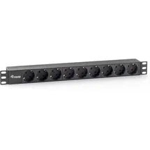 Equip Steckdosenleiste 1,80 m Schwarz 9 St.