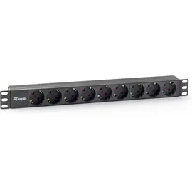 Equip Steckdosenleiste 1,80 m Schwarz 9 St.