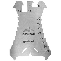 STUBAI Anreißschablone 1,3 mm gehärtet 140 x 100 mm, 278601