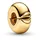Pandora Clip-Charm Rund Gold 763678C00