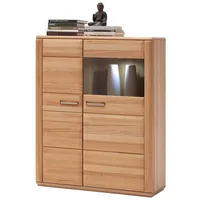 Woodford Kombi-Highboard Dio ¦ holzfarben ¦ Maße (cm): B: 107 H: 131 T: 38