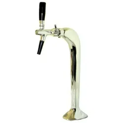 Schanksäule Gold 1-leitig, elegant, `Topp-Qualität!`