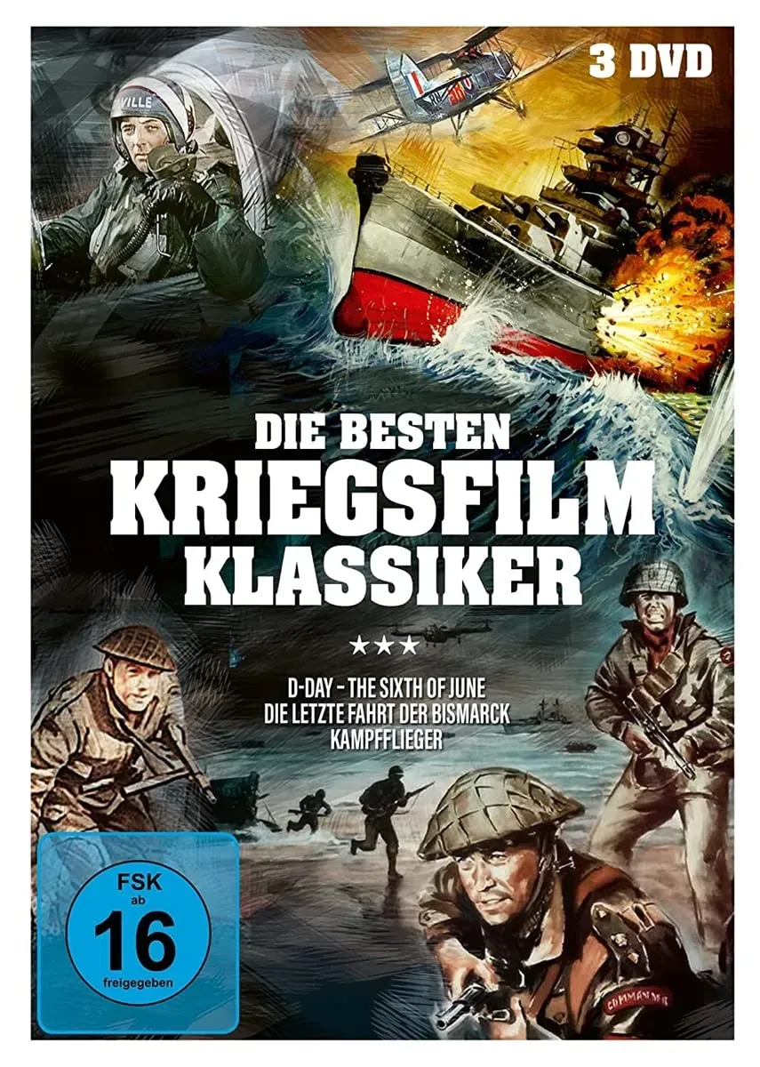 Die Besten Kriegsfilm-Klassiker (D-Day ? The Sixth of June, Sink the Bismarck, The Hunters) [3 DVDs] (Neu differenzbesteuert)