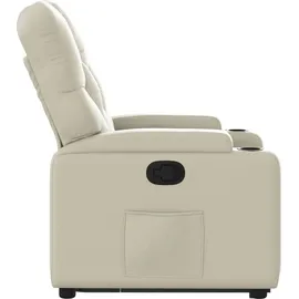 vidaXL Relaxsessel mit Aufstehhilfe Kunstleder 92 x 99,5 x 0 cm Creme
