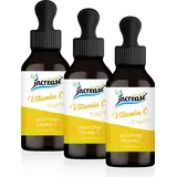 Increase Nimm 3, zahl 2 Aktion Liposomale Vitamin C Tropfen hochdosiert - 2000mg Vitamin C pro Tag (180.000mg in 3 Flaschen) - Keto MCT Öl C8 & C10