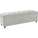 Guido Maria Kretschmer Home & Living Guido Maria Kretschmer Home&Living Bettbank »Relaxy«, gesteppt, mit Staufach grau hellgrau B:100cm H:41,5cm T:40cm, Polyester, Massivholz, Sperrholz,