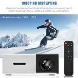 Hd-mini-projektor Für Heimkino, Eleganter Hdmi-led-projektor, Multimedia-player, Eu-stecker, Schwarzweiß