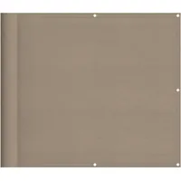 vidaXL Balkon-Sichtschutz 90 x 1000 cm Taupe Polyester-Oxford
