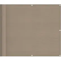 vidaXL Balkon-Sichtschutz 90 x 1000 cm Taupe Polyester-Oxford
