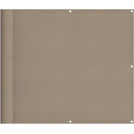 vidaXL Balkon-Sichtschutz 90 x 1000 cm Taupe Polyester-Oxford