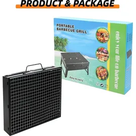 Sunjas Holzkohlegrill schwarz