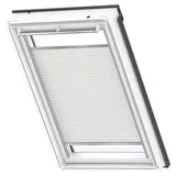 VELUX Wabenplissee Uni weiß Uni weiß 1045, PK10 1045K (Farbe: - 1045K, Farbe Schiene: Standard