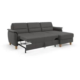 Home Affaire Ecksofa »Palmera L-Form«, Federkern, wahlweise mit Bettfunktion und mit/ohne Bettkasten braun