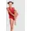 Swimsuit Swim Pro Solid Rot/Weiß 140