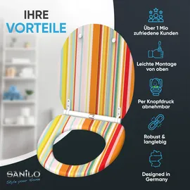 Sanilo WC-Sitz Starstripes Bunt