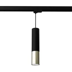 Lopez Pendelleuchte schwarz/gold GU10 3-Phasen