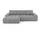 OTTO home Eckcouch Polyester 2-Sitzer Grau