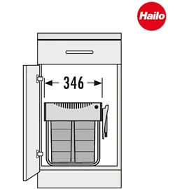 HAILO Raumspar Tandem Comfort 20 l Grau
